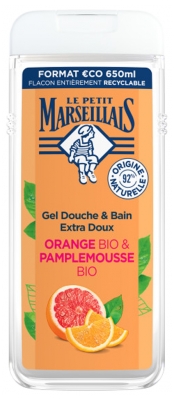Le Petit Marseillais Extra Doux Douche Orange Bio & Pamplemousse Bio 650 ml