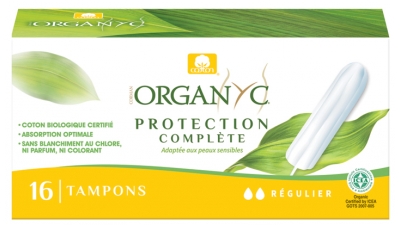 Organyc Tampon Digital Coton Bio Gots Normal Bte 16