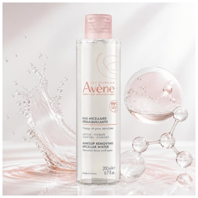 Avène Essentiel Eau Micellaire Démaquillante Visage & Yeux Sensibles 200 ml
