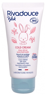 Rivadouce Bébé Cold Cream Peaux Sèches Bio 50 ml