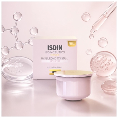 Isdin Isdinceutics Recharge Crème de Jour Hyaluronic Moisture Hydratante et Anti-Âge Peaux Sensibles 50 g