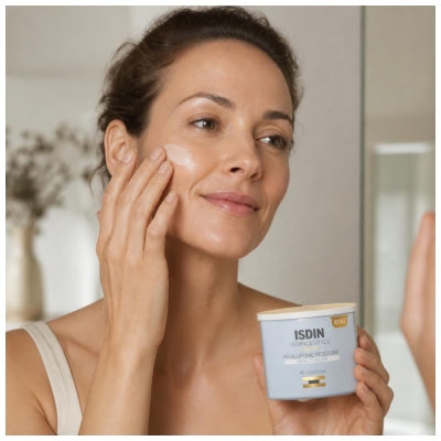 Isdin Isdinceutics Recharge Crème de Jour Hyaluronic Moisture Hydratante et Anti-Âge Peaux Normales à Sèches 50 g