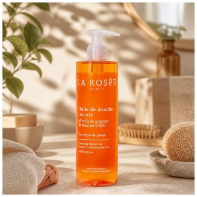 La Rosée Huile de Douche Lavante Tous Types de Peaux 400 ml