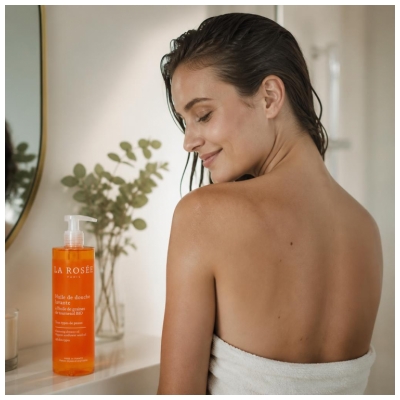 La Rosée Huile de Douche Lavante Tous Types de Peaux 400 ml