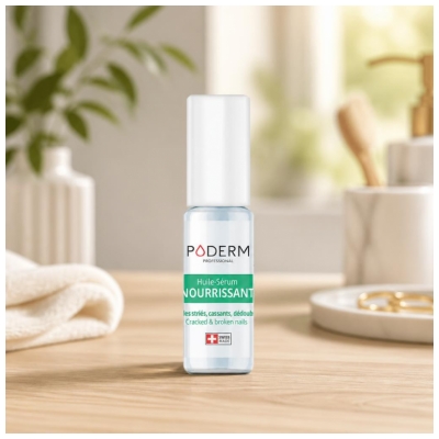Poderm Huile-Sérum Nourrissant Ongles Striés 8 ml