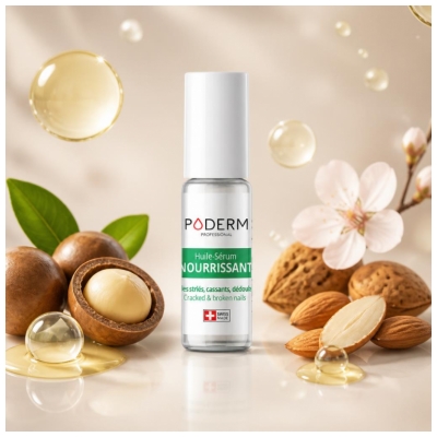 Poderm Huile-Sérum Nourrissant Ongles Striés 8 ml