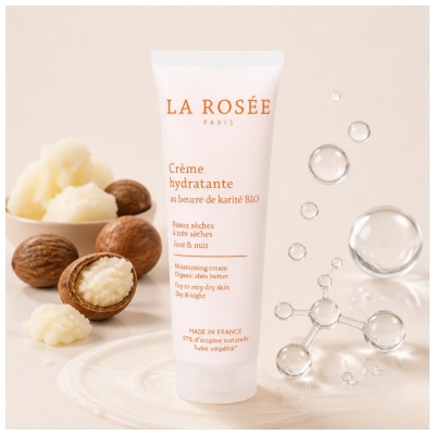 La Rosée Crème Hydratante au Beurre de Karité Bio