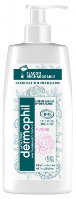Dermophil Certifié Bio Crème Mains Pivoine Flacon Pompe 200 ml