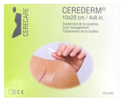 Cerecare Pansements Auto-Adhésifs Silicones Cerederm 10 x 20 cm