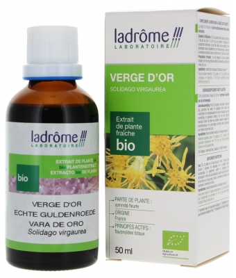 Ladrôme Extrait de Plante Verge d'or Sommité Fleurie 50 ml Fr/Nl/es