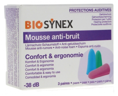 Biosynex Protections Auditives Mousse X 3 Paires