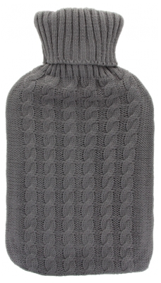 Cassandra Bouillotte Tricot Rose 1,8 l - Couleur : Gris