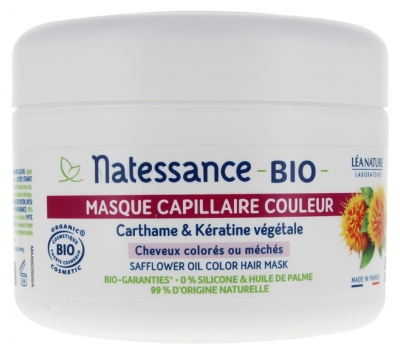Natessance Masque Couleur - Carthame Bio et Kératine Végétale