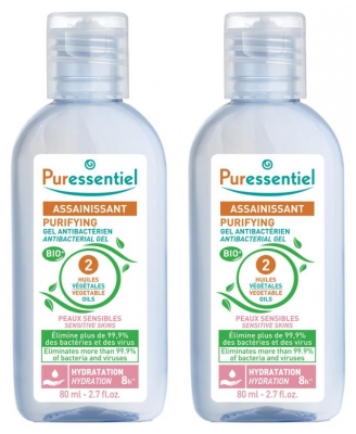 Gel Antibactérien Bio Puressentiel - Lot de 2x100ml