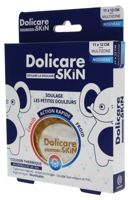 Dolicare Skin Poche Microbilles Gel - Enfant - Éléphant - 12.5 X 8 cm - Bleu - Couleur : Jaune