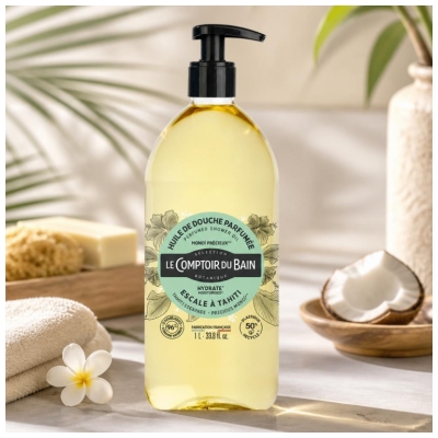 Le Comptoir du Bain Huile de Douche Monoi Précieux 1 l