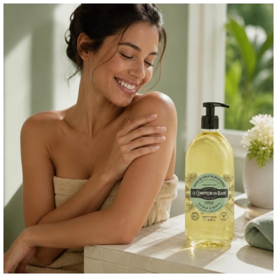 Le Comptoir du Bain Huile de Douche Monoi Précieux 1 l