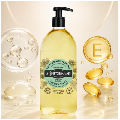 Le Comptoir du Bain Huile de Douche Monoi Précieux 1 l