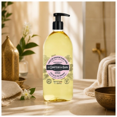 Le Comptoir du Bain Huile de Douche Jasmin Précieux 1 l