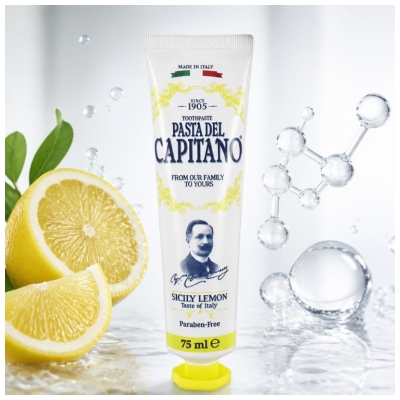 Pasta Del Capitano Dentifrice - Citron de Sicile Bio 75 ml