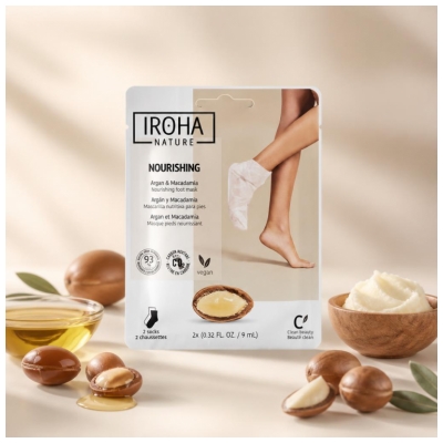 Iroha Masque Tissus Visage et Cou Collagène Anti-Âge