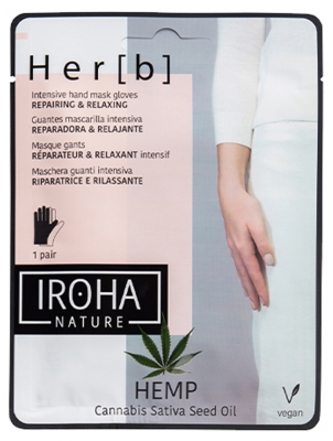 Iroha Nature Her[b] Masque Gants Réparateurs & Relaxants Intensifs 2 x 8 g