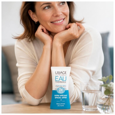 Uriage Crème d'Eau Mains Lot de 2 x 50 ml