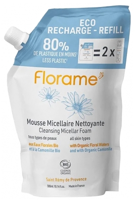 Florame Eco Recharge Mousse Micellaire Nettoyante 300 ml