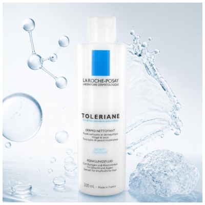 La Roche-Posay Tolériane Luide Nettoyant et Démaquillant Peaux Sensibles à Intolérantes 200 ml