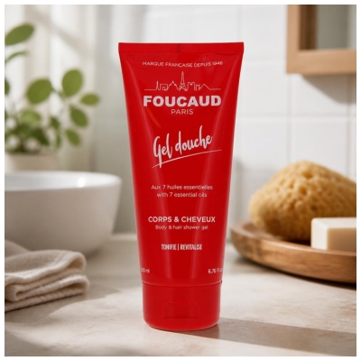 Foucaud Gel Douche Grande Forme Corps & Cheveux
Tube 200 ml