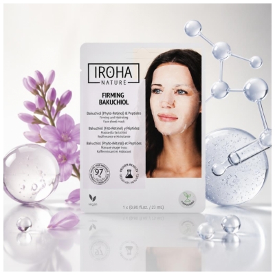 Iroha Masque Tissus Visage Bakuchiol Raffermissant & Anti-Âge