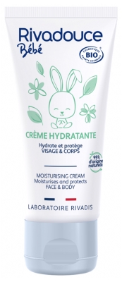 Rivadouce Bébé Crème Hydratante Visage et Corps Bio 50 ml