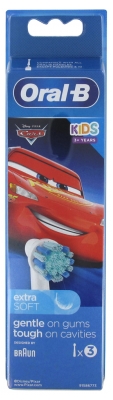 Oral-B Oral-B Brossettes de Rechange Pour Enfant Disney X3 - Modèle : Cars