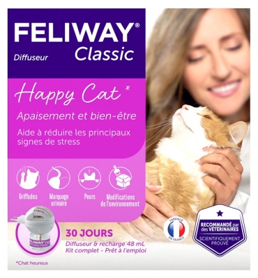 Ceva Feliway Classic Diffuseur Électrique + Recharge 48 ml