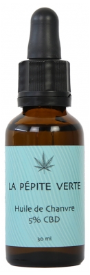 La Pépite Verte Huile de Chanvre - 5% CBD 30 ml