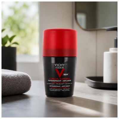 Vichy Homme Détranspirant Anti-Odeur 96H - Roll-On 50 ml