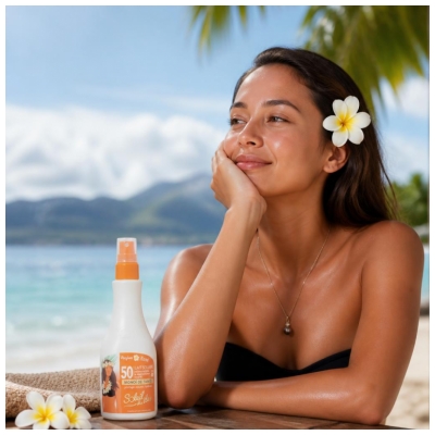 Soleil Des Îles Solaire Lait Spray au Monoi Parfum Des Îles Spf50 150 ml