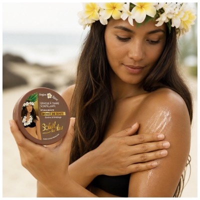 Soleil Des Îles Solaire Graisse a Traire Scintillante 150 ml