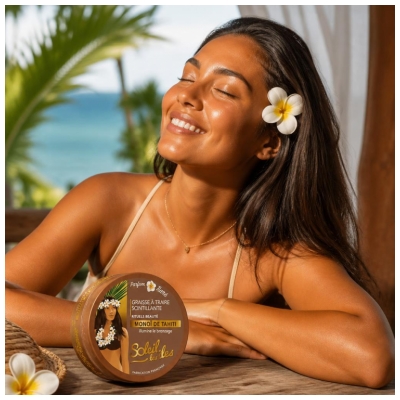 Soleil Des Îles Solaire Graisse a Traire Scintillante 150 ml