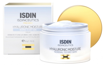 Isdin Isdinceutics Prevent Hyaluronic Moisture Crème de Jour Peaux Normales 50 g