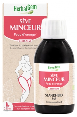 Herbalgem Cellusève Sève de Bouleau Fraîche Bio Recette Traditionnelle Enrichie Aux Bourgeons 250 ml