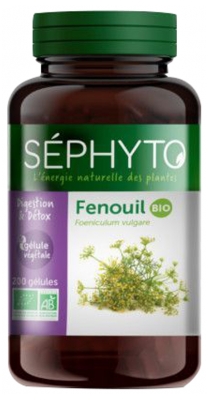 Séphyto Digestion & Détox Fenouil Bio 200 Gélules