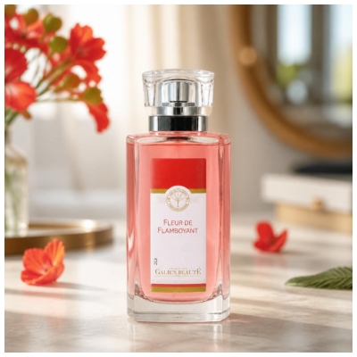 Claude Galien Eau Parfumée Vaporisateur 100 ml Flacon Verre Sous Étui Parfum Fleur de Flamboyant