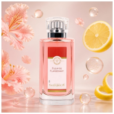 Claude Galien Eau Parfumée Vaporisateur 100 ml Flacon Verre Sous Étui Parfum Fleur de Flamboyant