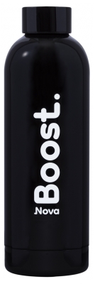 Nova Boost Gourde Isotherme Novaboost - Bleu Hortensia Mat - Inox 500 ml - Couleur : Noir
