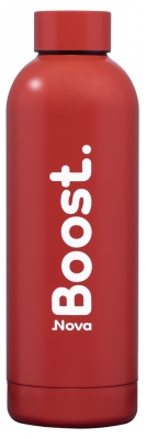 Nova Boost Gourde Isotherme Novaboost - Bleu Hortensia Mat - Inox 500 ml - Couleur : Rouge