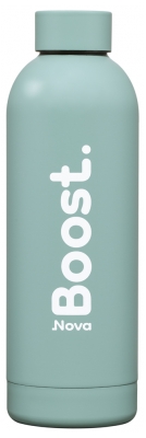 Nova Boost Gourde Isotherme Novaboost - Bleu Hortensia Mat - Inox 500 ml - Couleur : Vert Celadon