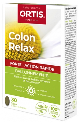 Ortis Colon Relax Forte 30 Comprimés