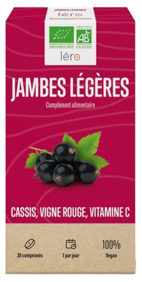 Léro Jambes Légères Cassis Vigne Rouge Vitamine C Bio 30 comprimés