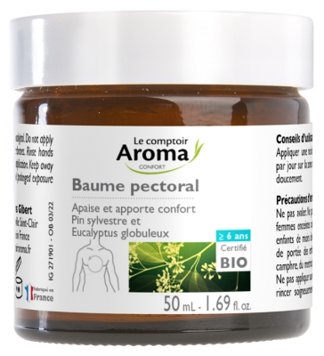 Le Comptoir Aroma Baume Pectoral Adulte Bio Pot 50 ml